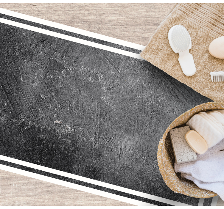 Black earthy effect vinyl rug - TenStickers