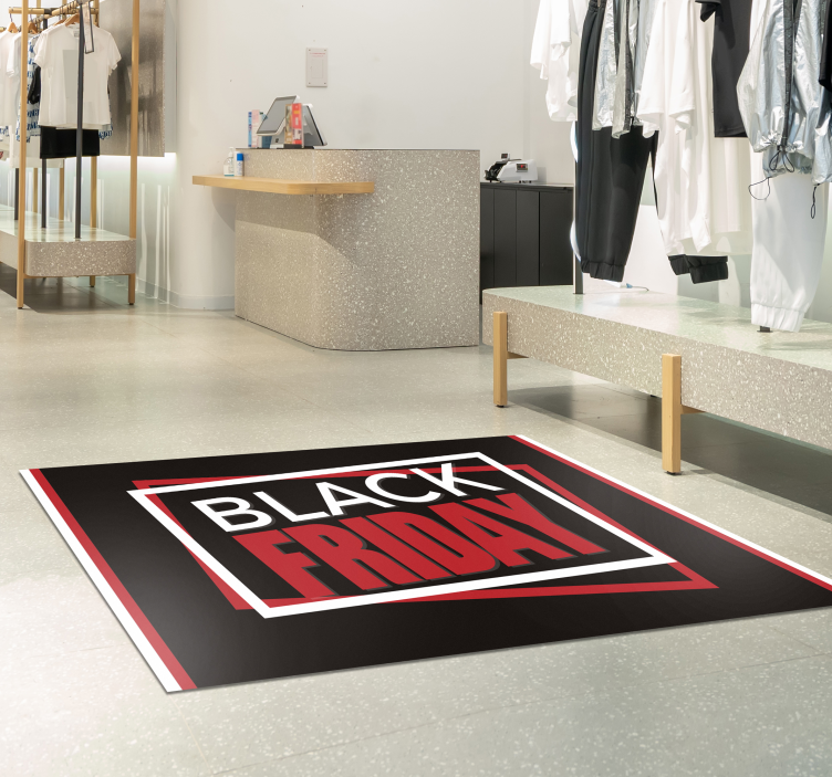 Black Friday promo black carpet - TenStickers