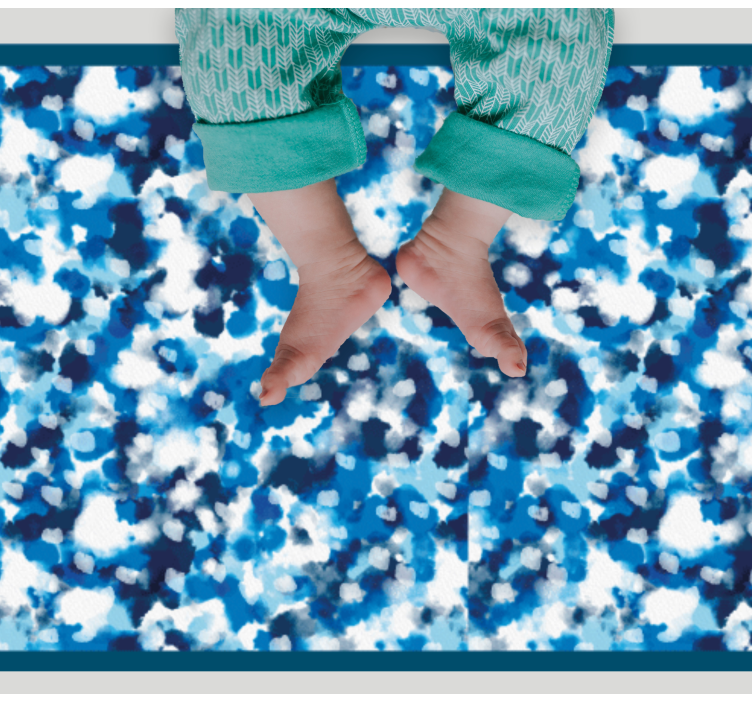Blue Splash Design kids vinyl carpet - TenStickers
