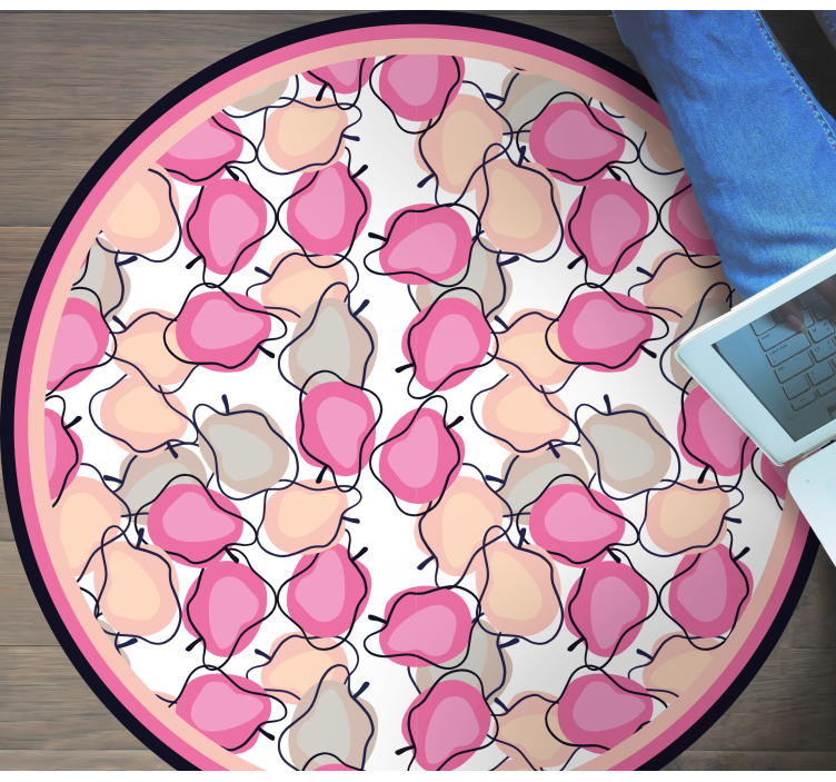 Blush fruit arrangement kitchen vinyl carpet - TenStickers