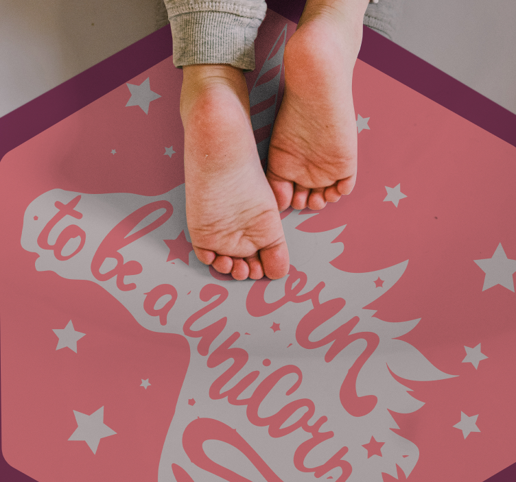 Born Unicorn nursery vinyl carpet - TenStickers
