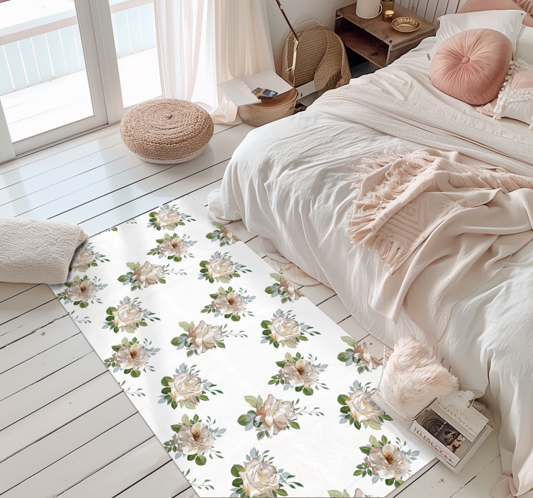 Botanical Grace Beneath Your Feet floral vinyl carpet - TenStickers