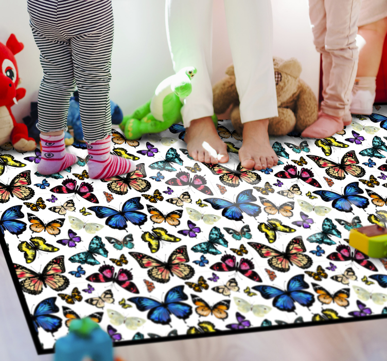 Butterfly Collection animal vinyl carpet - TenStickers
