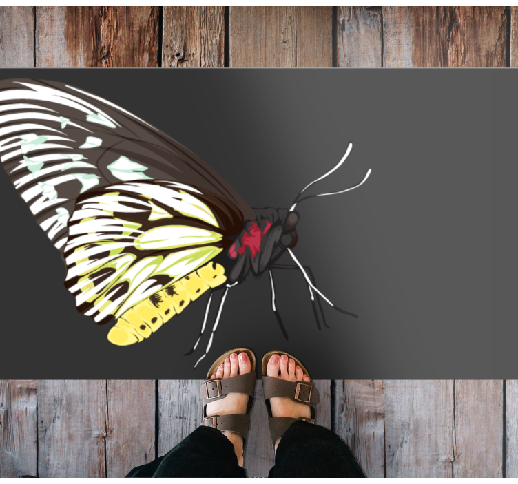 Butterfly Imagery nature vinyl carpet - TenStickers