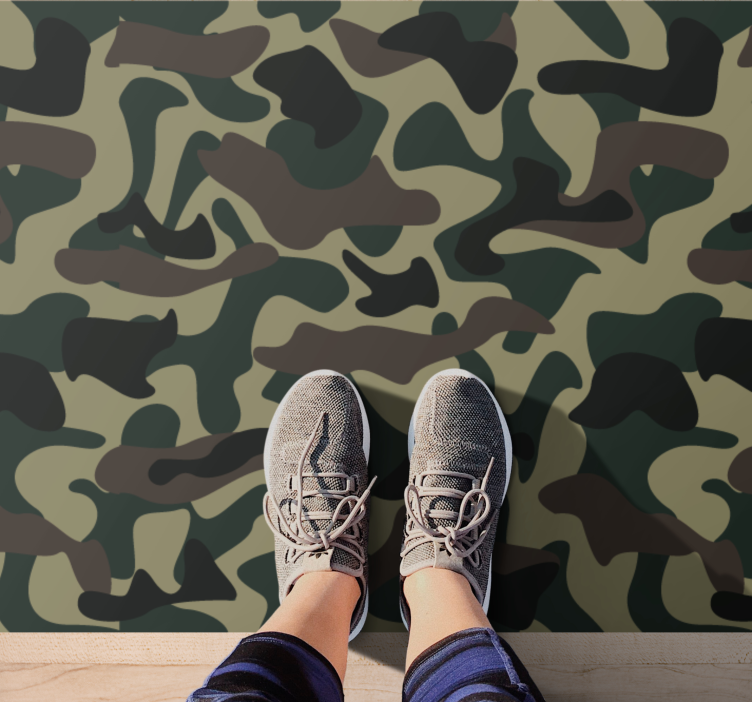 Camouflage Pattern animal print vinyl carpet - TenStickers