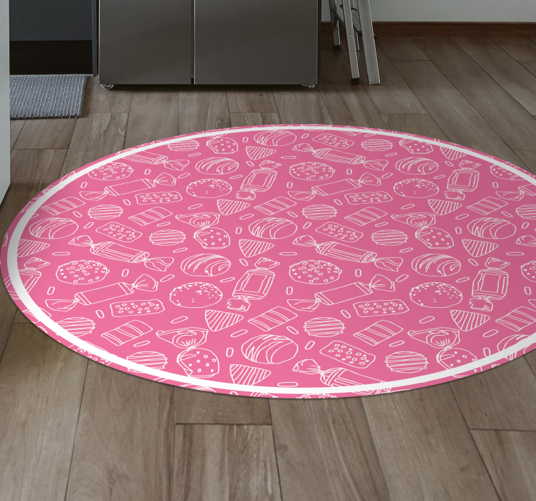 Cadny pink pattern kids vinyl carpet - TenStickers
