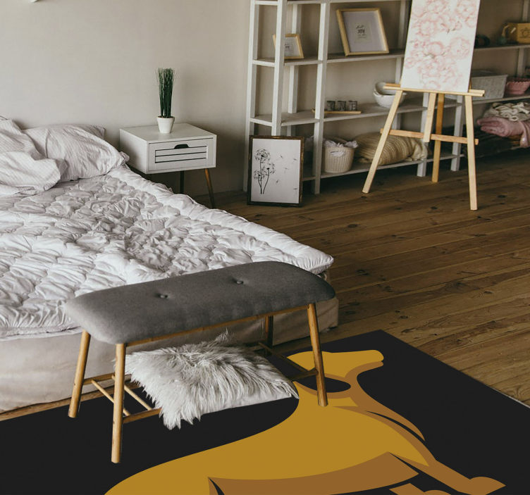 Canine Silhouette animal vinyl carpet - TenStickers