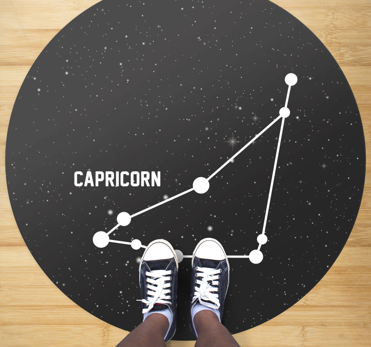 Capricorn Constellation star vinyl carpet - TenStickers
