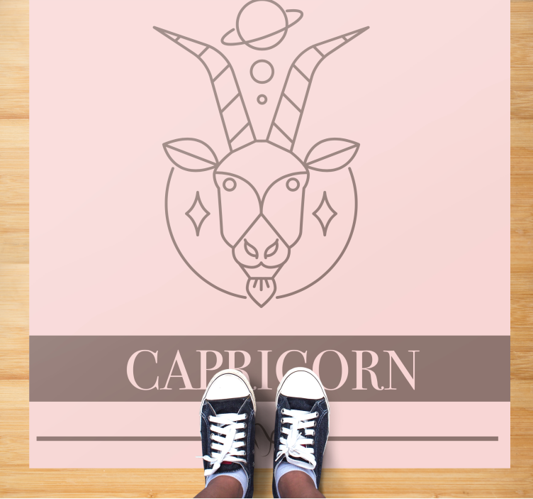 Capricorn Illustration custom vinyl carpet - TenStickers