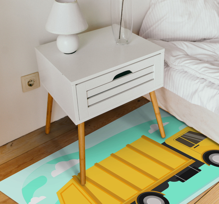 Cartoon Dump Truck kids vinyl carpet - TenStickers