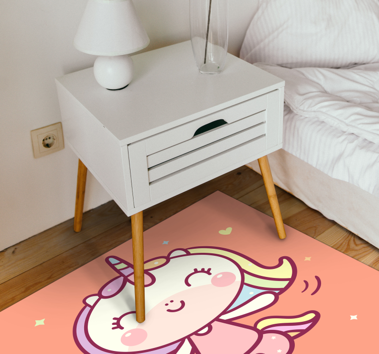 Cartoon Unicorn kids vinyl carpet - TenStickers