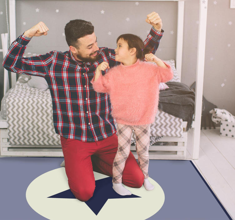 Celestial Centerpiece star vinyl carpet - TenStickers