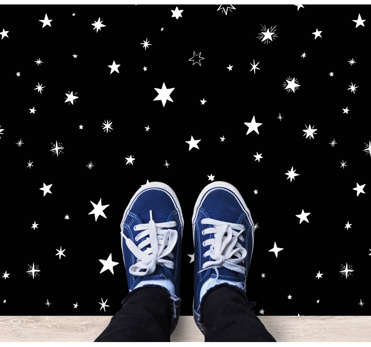 Celestial Evening Motivation star vinyl carpet - TenStickers