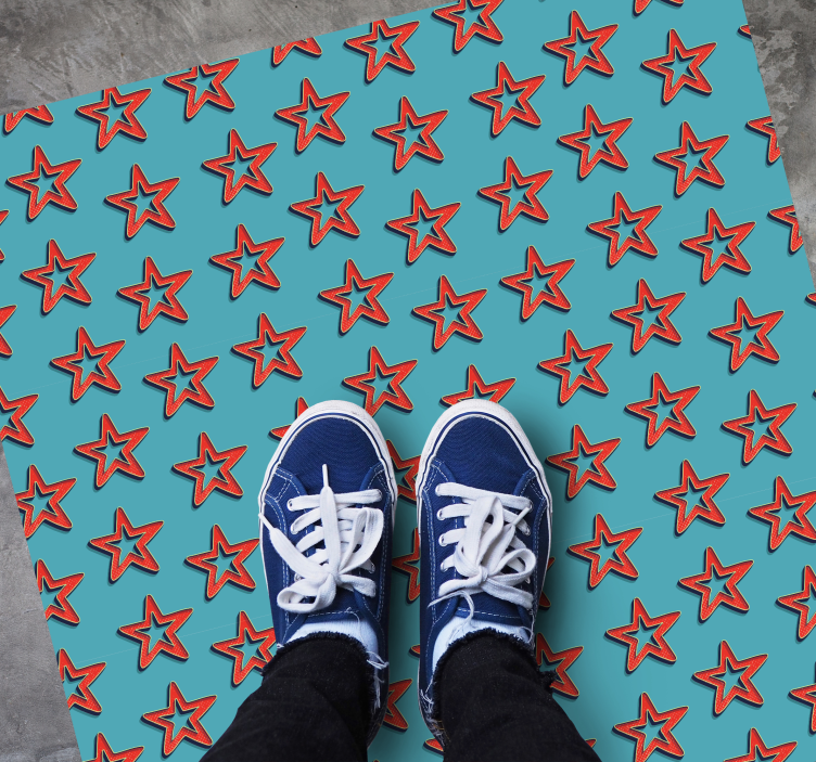Celestial Inspiration star vinyl carpet - TenStickers