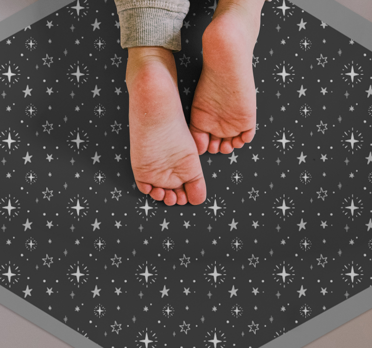 Celestial Pattern star vinyl carpet - TenStickers