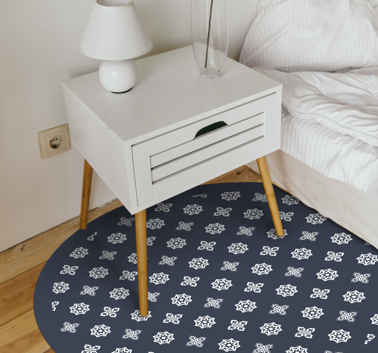 Celestial Patterns star vinyl carpet - TenStickers