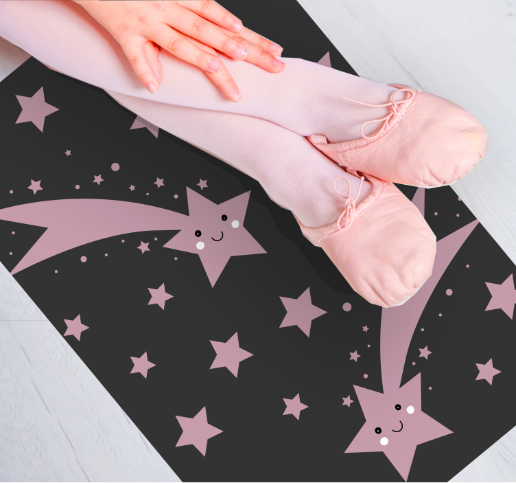 Celestial shooting Stars star vinyl carpet - TenStickers