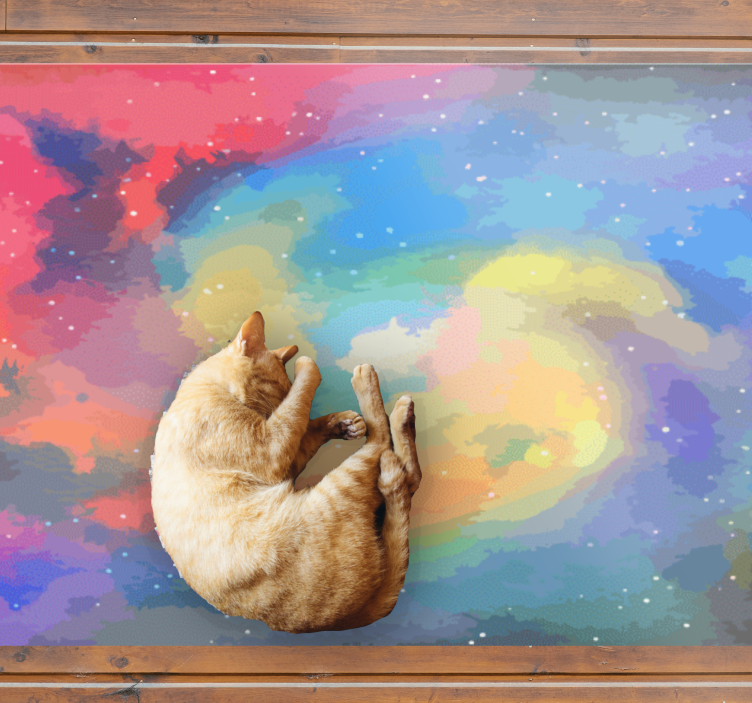 Celestial Swirl modern vinyl carpet - TenStickers