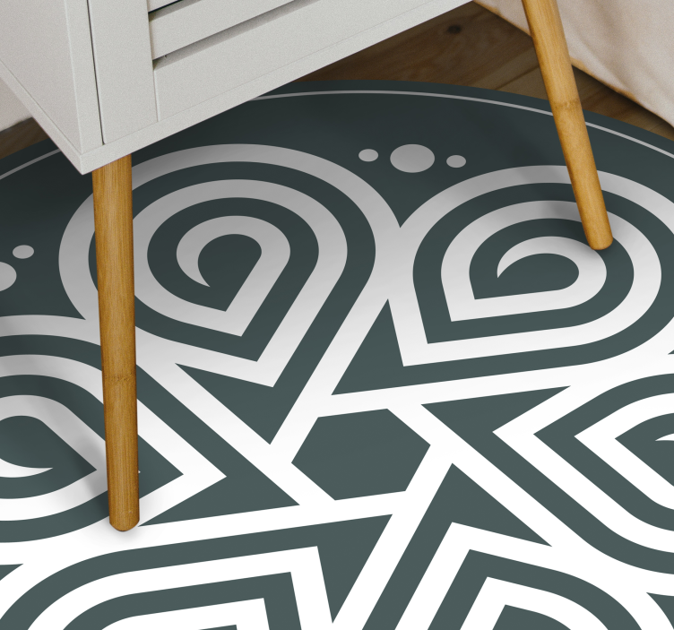 Celtic Circle mandala vinyl carpet - TenStickers