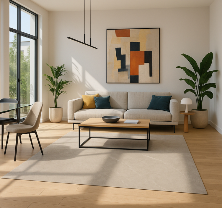 Cement regular tile living room vinyl carpet - TenStickers