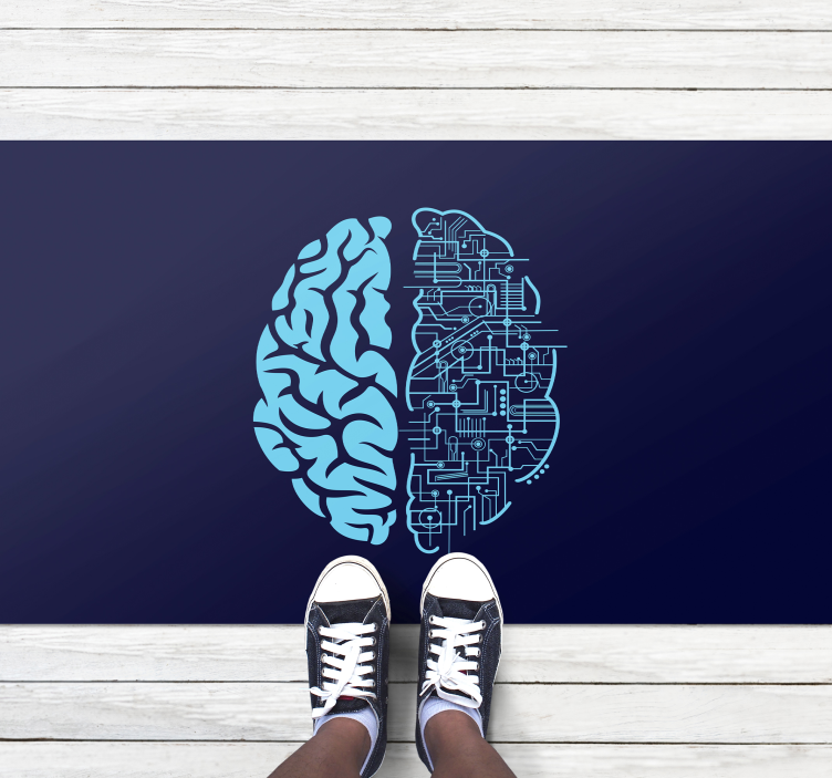 Cerebral Contrast modern vinyl carpet - TenStickers