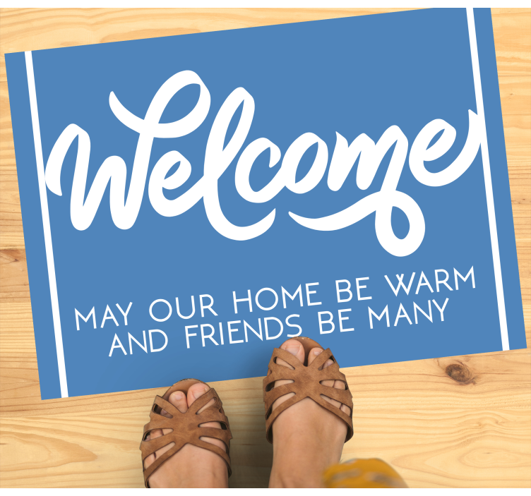 May your home be warm entrance hall vinyl carpet - TenStickers
