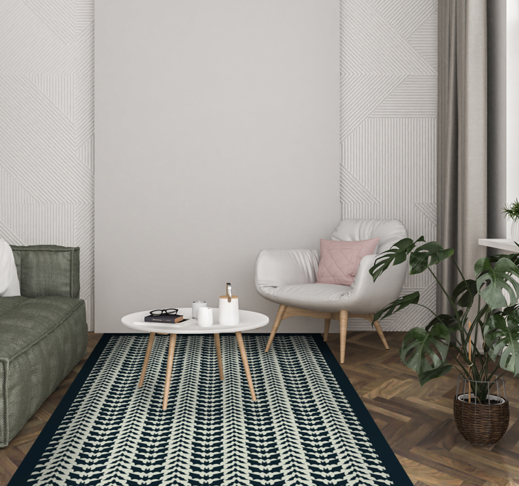 Chevron Intricacy striped vinyl carpet - TenStickers