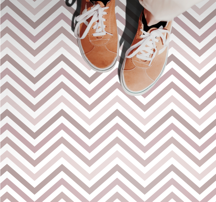 Chevron Pattern Design geometric vinyl carpet - TenStickers