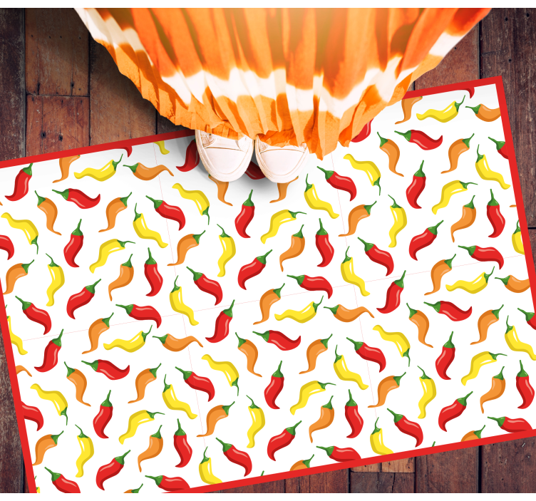 Chili Pepper Concept kids vinyl carpet - TenStickers