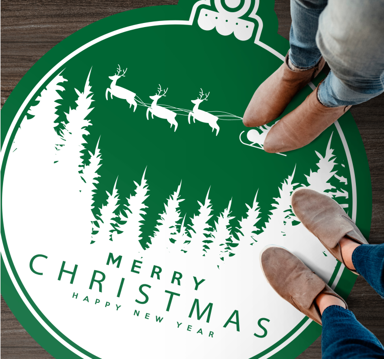 Sleigh Ride Christmas vinyl carpet - TenStickers