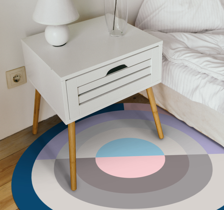 Circular colour palette modern vinyl carpet - TenStickers