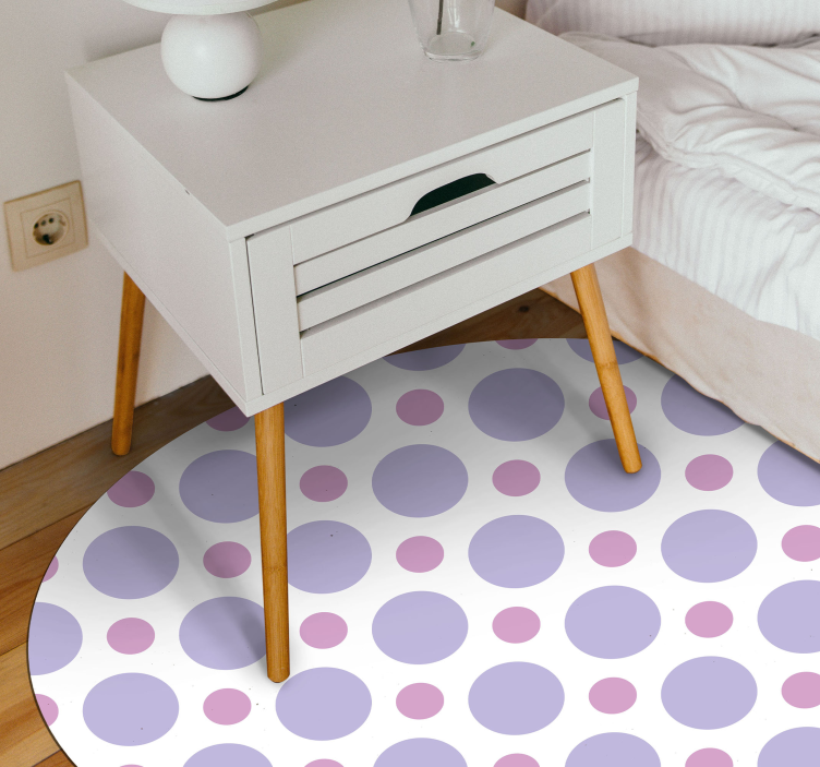 Circular Dot Pattern striped vinyl carpet - TenStickers