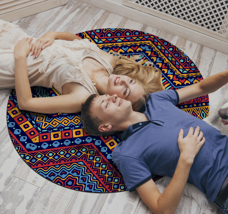 Circular Ethnic Pattern Overlay - TenStickers