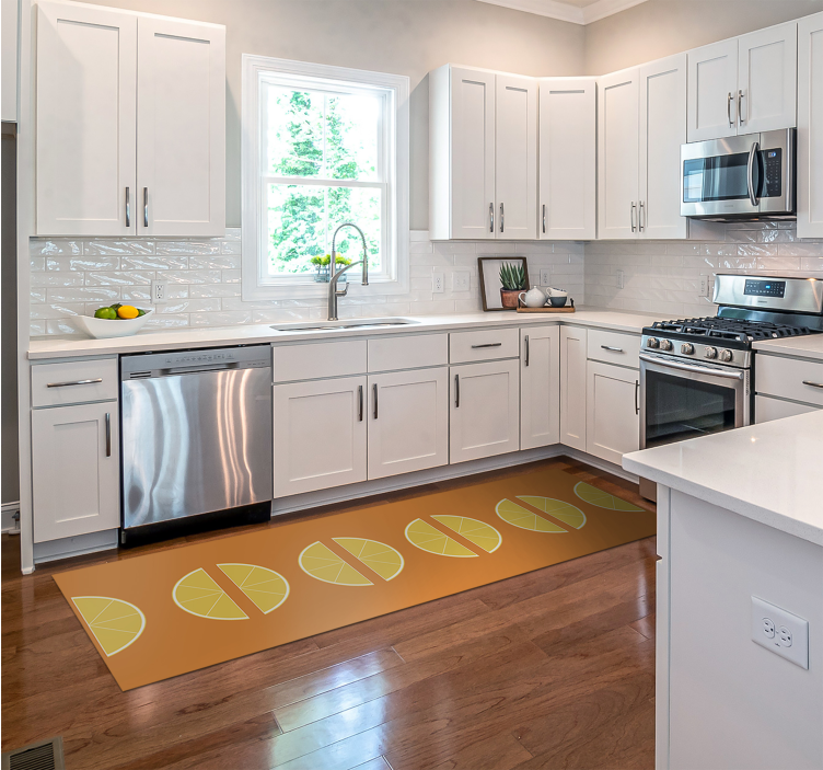 citrus slices kitchen vinyl carpet - TenStickers