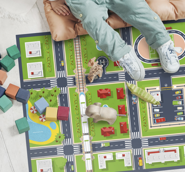 City Playmat road vinyl carpet - TenStickers