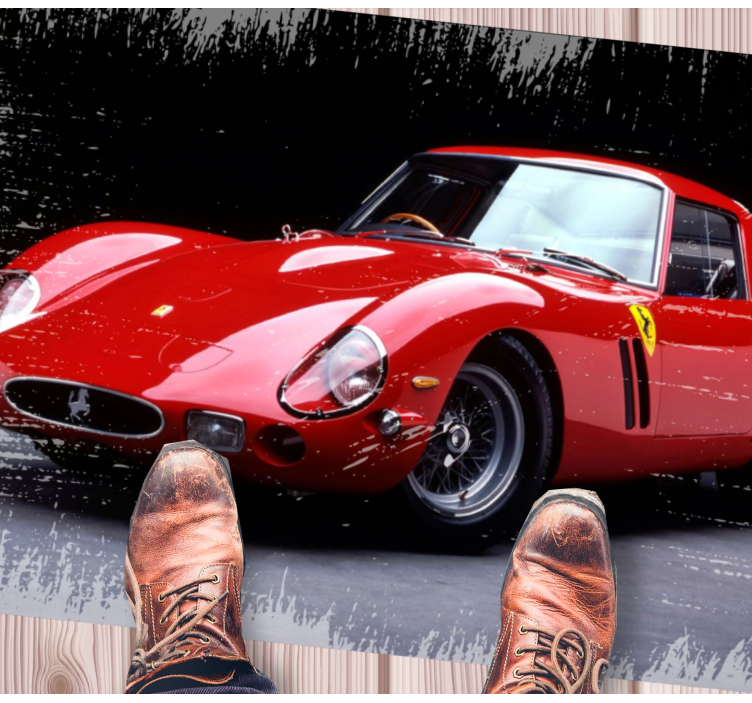 Classic red sports teen vinyl carpet - TenStickers
