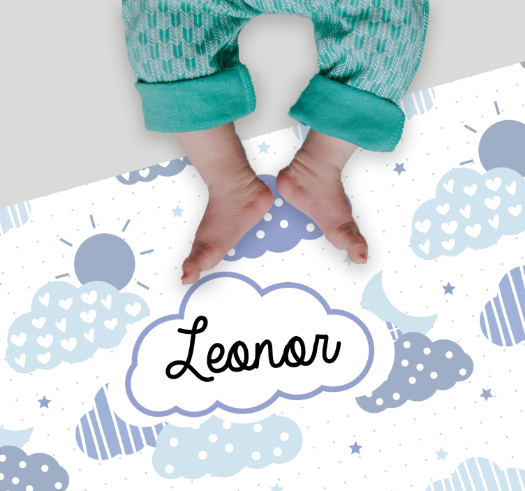 Cloud Pattern custom vinyl carpet - TenStickers