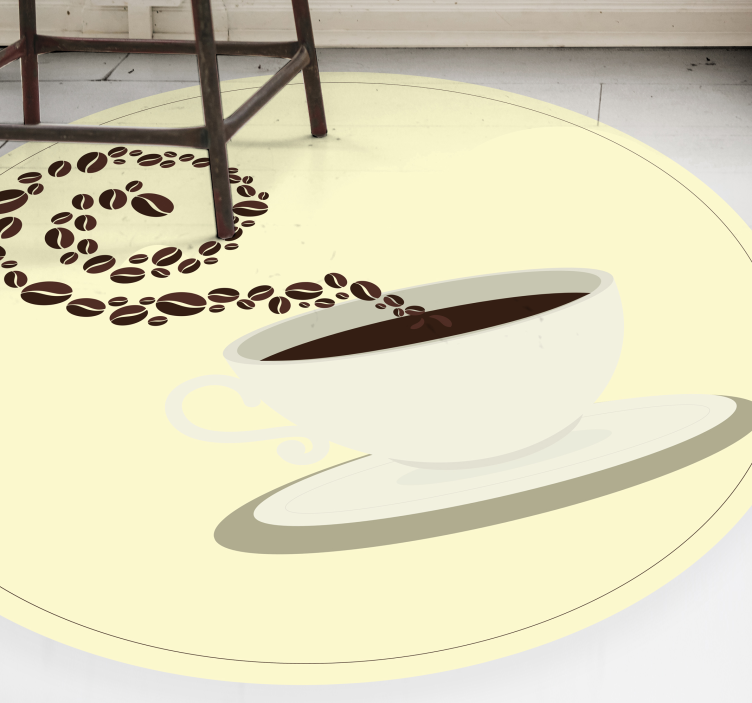 Coffee Aroma Imagery kitchen vinyl carpet - TenStickers