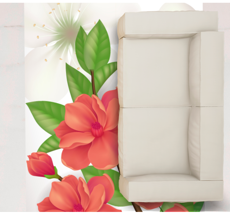 Colorful Blossom Arrangement floral vinyl carpet - TenStickers