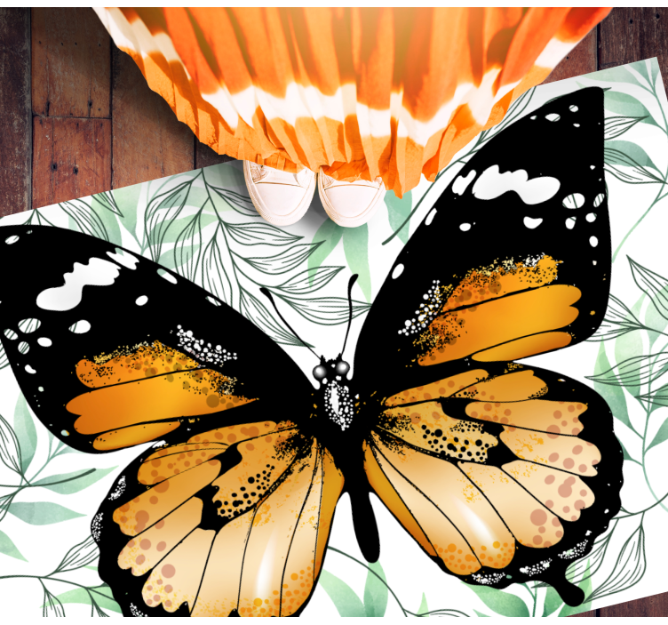 Colorful butterfly display animal vinyl carpet - TenStickers