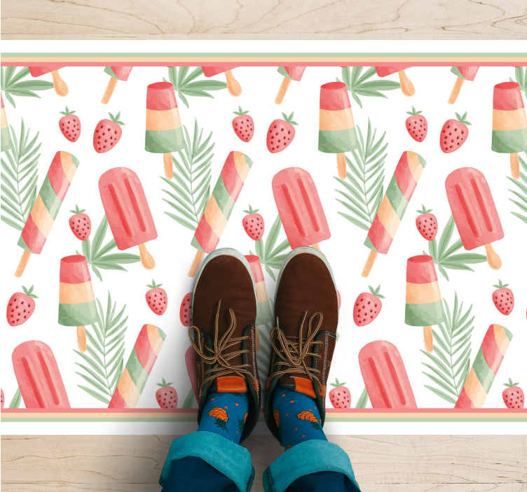 Colorful Ice Treats kids vinyl carpet - TenStickers
