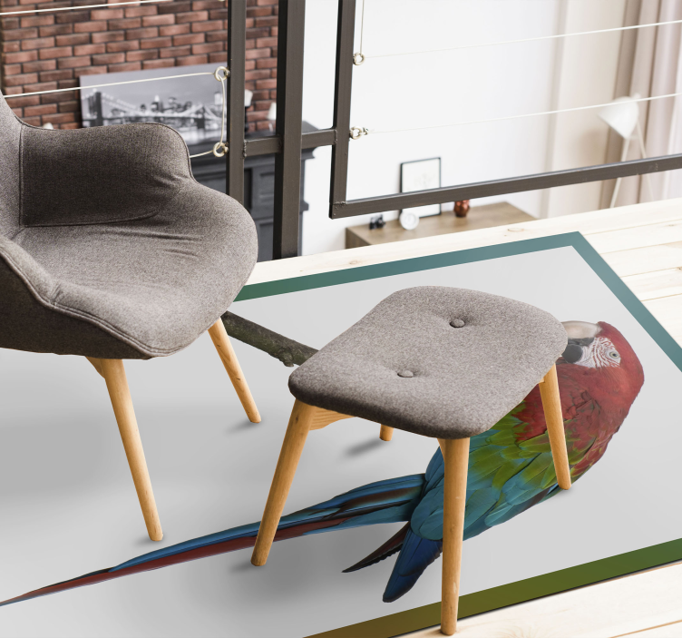 Colorful macaw animal vinyl carpet - TenStickers