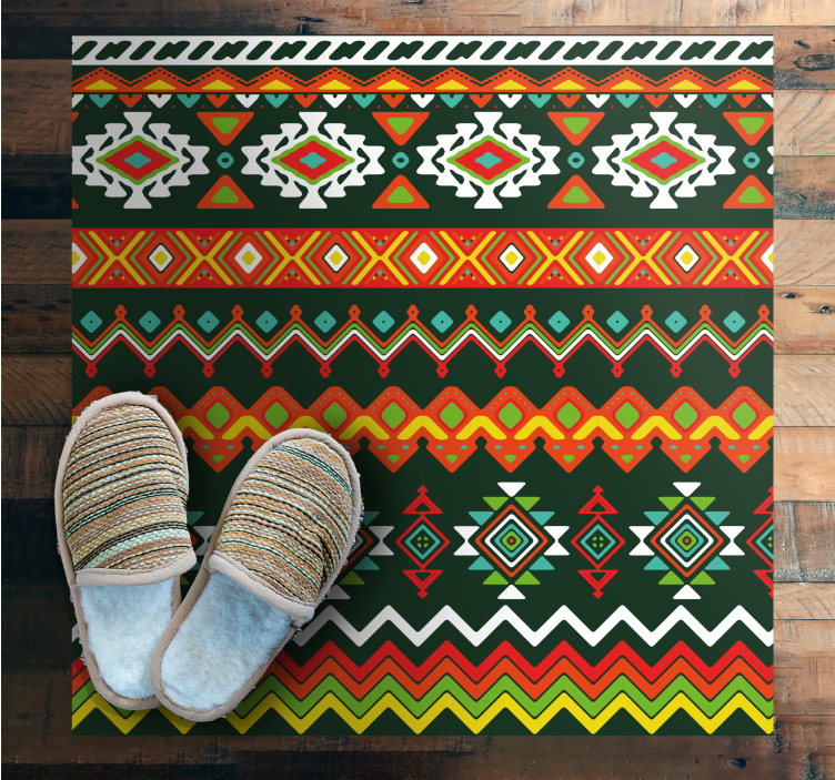 Aztec inspired design ethnic vinyl carpet - TenStickers