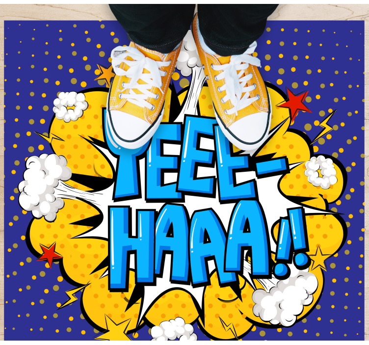 Comic action burst teen vinyl carpet - TenStickers