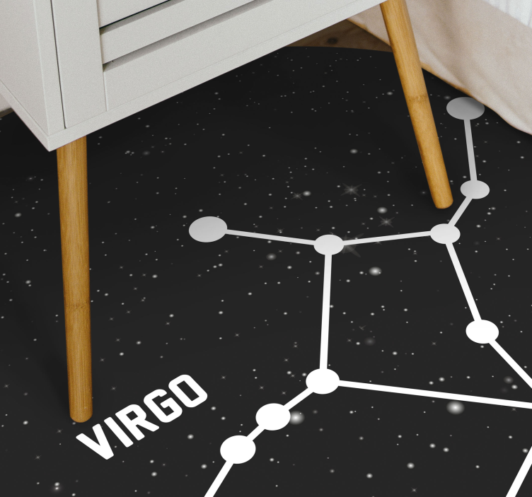 Constellation Virgo star vinyl carpet - TenStickers