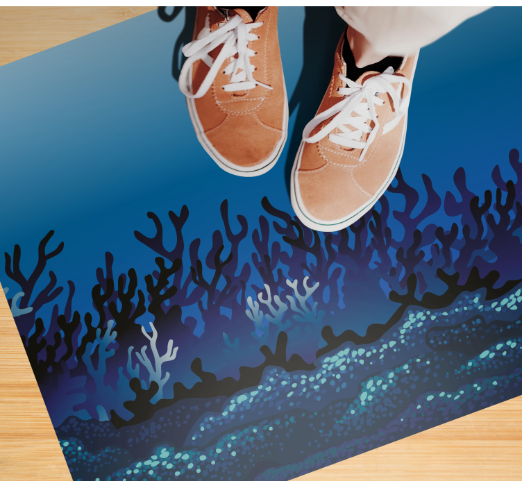 Coral Reef Patterns nature vinyl carpet - TenStickers