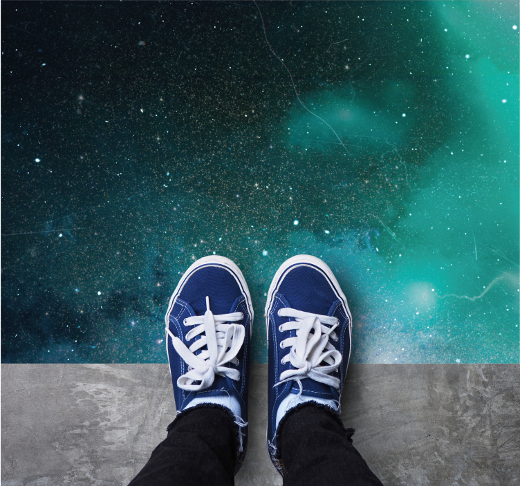 Cosmic Galaxy Hue star vinyl carpet - TenStickers