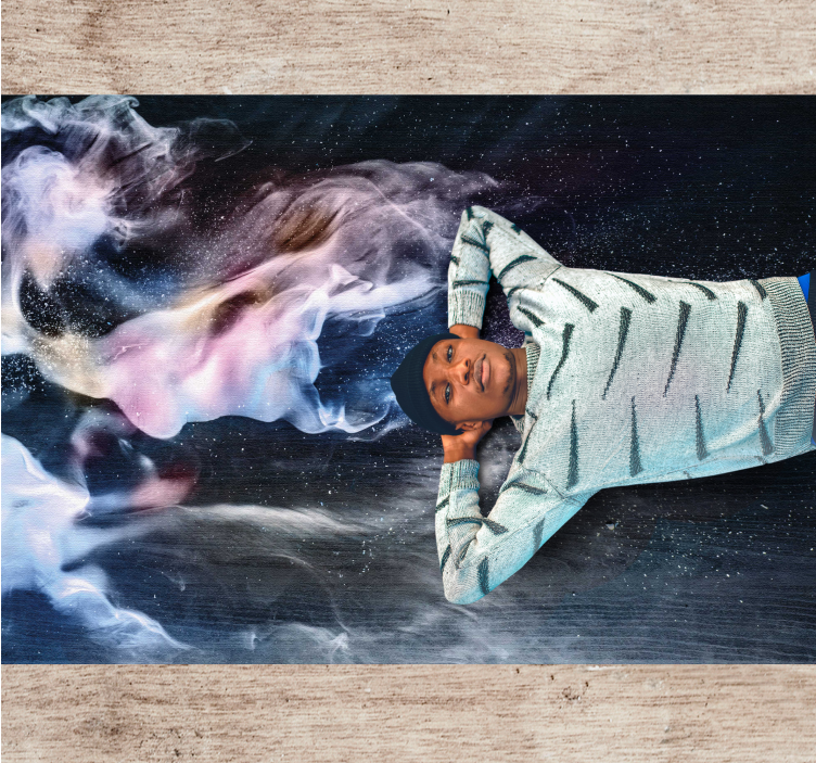 Cosmic smoke swirls teen vinyl carpet - TenStickers