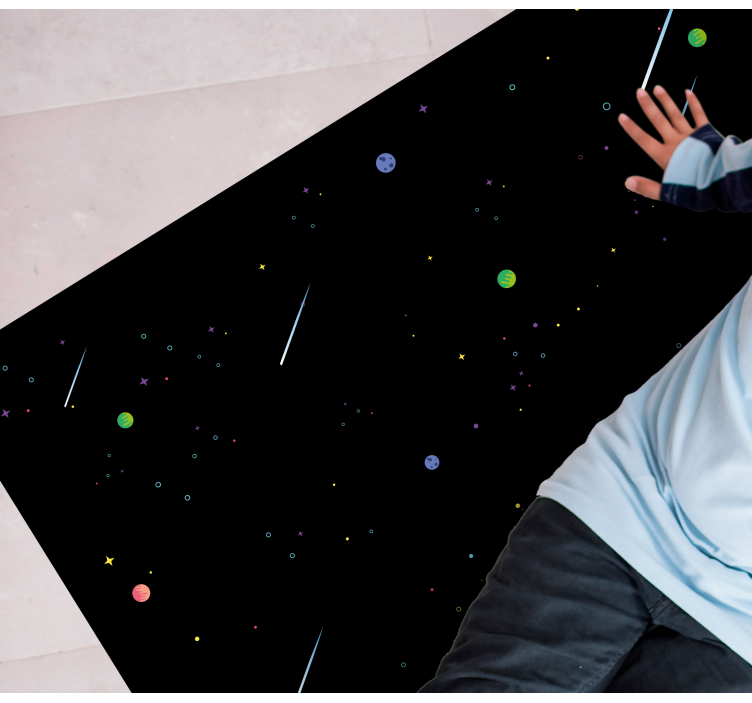 Cosmic Starry Sky star vinyl carpet - TenStickers