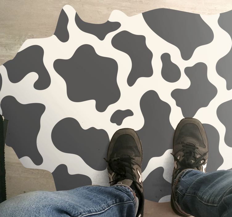 Cowhide Concept animal print vinyl carpet - TenStickers